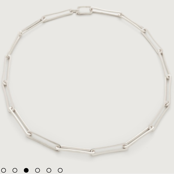 Monica Vinader NEW Alta Long Link Necklace Adjustable 43cm/17' - Picture 1 of 8